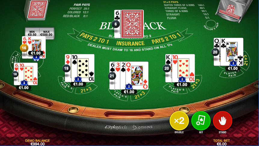 https://assets.outplayed.com/1730996522315/Premium Blackjack screenshot split 6s second card